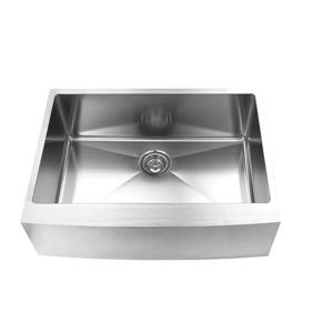 Elegant Stainless Farmhouse/Apron Kitchen Sink - 30-in - Stainless Steel
