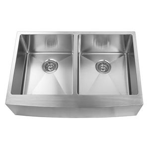 Elegant Stainless Farmhouse/Apron Kitchen Sink - 33-in - Stainless Steel