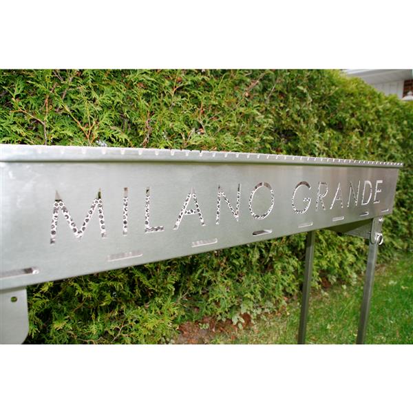 Milano Grande Charcoal Grill - Stainless Steel