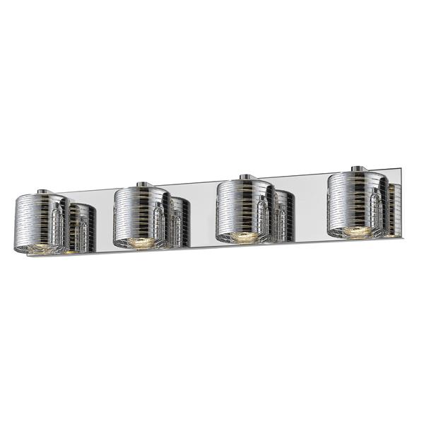 Z-lite Z-Lite Sempter Bathroom LED Vanity Light - 4-Light - Chrome 911-4V-LED Z-lite Z-Lite Sempter Bathroom LED Vanity Light - 4-Light - Chrome 911-4V-LED