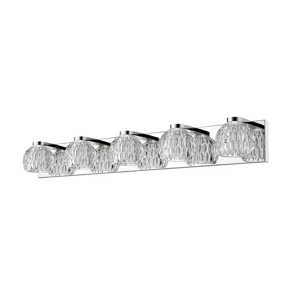 Z-lite Z-Lite Laurentian Bathroom LED Vanity Light - 5-Light - Chrome 909-5V-LED Z-lite Z-Lite Laurentian Bathroom LED Vanity Light - 5-Light - Chrome 909-5V-LED
