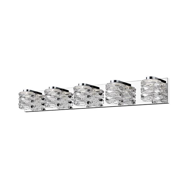 Z-lite Z-Lite Dawson Bathroom LED Vanity Light - 5-Light - Chrome 907-5V-LED Z-lite Z-Lite Dawson Bathroom LED Vanity Light - 5-Light - Chrome 907-5V-LED