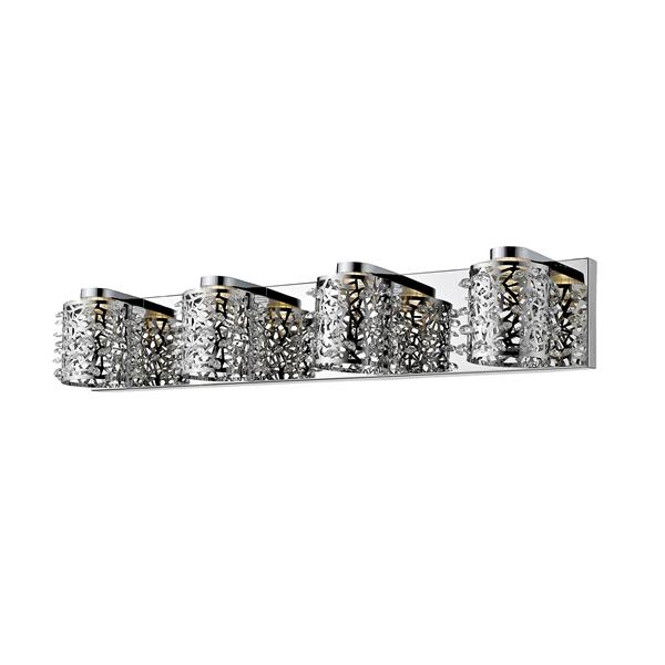 Z-lite Z-Lite Fortuna Bathroom LED Vanity Light - 4-Light - Chrome 906-4V-LED Z-lite Z-Lite Fortuna Bathroom LED Vanity Light - 4-Light - Chrome 906-4V-LED