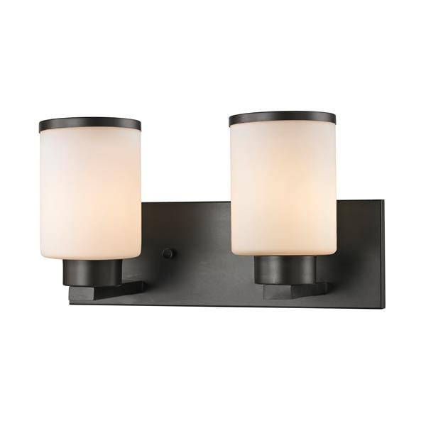 Z-lite Z-Lite Roxburgh Bathroom Vanity Light - 2-Light - Bronze 705-2V-BRZ Z-lite Z-Lite Roxburgh Bathroom Vanity Light - 2-Light - Bronze 705-2V-BRZ