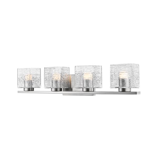 Z-lite Z-Lite Barrett Bathroom LED Vanity Light - 4-Light - Brushed Nickel 336-4V-BN-LED Z-lite Z-Lite Barrett Bathroom LED Vanity Light - 4-Light - Brushed Nickel 336-4V-BN-LED