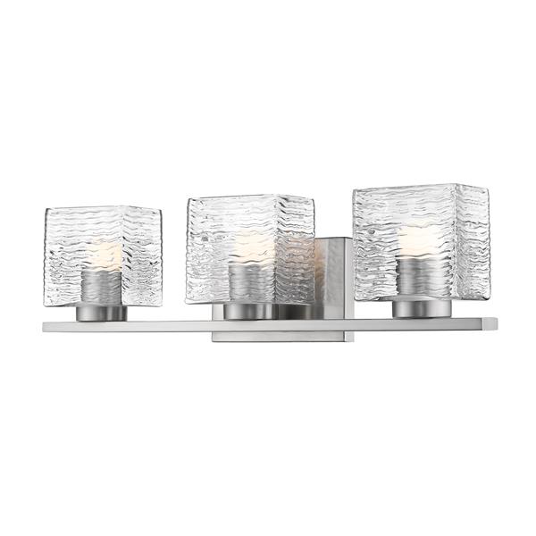 Z-lite Z-Lite Barrett Bathroom LED Vanity Light - 3-Light - Brushed Nickel 336-3V-BN-LED Z-lite Z-Lite Barrett Bathroom LED Vanity Light - 3-Light - Brushed Nickel 336-3V-BN-LED