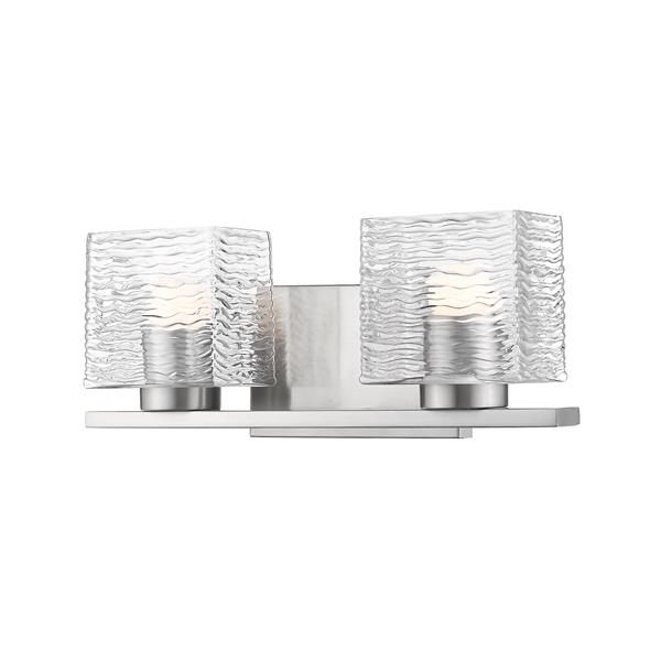 Z-lite Z-Lite Barrett Bathroom LED Vanity Light - 2-Light - Brushed Nickel 336-2V-BN-LED Z-lite Z-Lite Barrett Bathroom LED Vanity Light - 2-Light - Brushed Nickel 336-2V-BN-LED