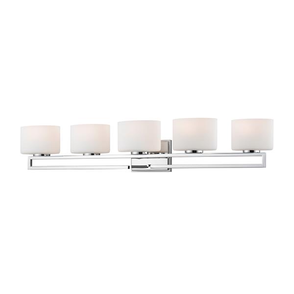 Z-lite Z-Lite Privet Bathroom LED Vanity Light - 5-Light - Chrome 335-5V-CH-LED Z-lite Z-Lite Privet Bathroom LED Vanity Light - 5-Light - Chrome 335-5V-CH-LED