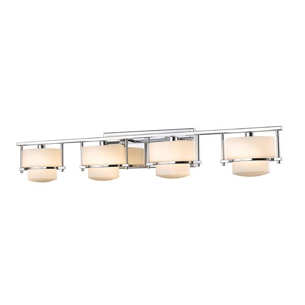 Z-lite Z-Lite Porter Bathroom Vanity Light - 4-Light - Chrome 3030-4V-CH Z-lite Z-Lite Porter Bathroom Vanity Light - 4-Light - Chrome 3030-4V-CH