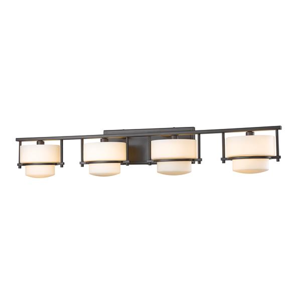 Z-lite Z-Lite Porter Bathroom Vanity Light - 4-Light - Bronze 3030-4V-BRZ Z-lite Z-Lite Porter Bathroom Vanity Light - 4-Light - Bronze 3030-4V-BRZ
