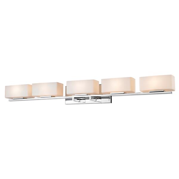 Z-lite Z-Lite Kaleb Bathroom LED Vanity Light - 5-Light - Chrome 3029-5V-CH-LED Z-lite Z-Lite Kaleb Bathroom LED Vanity Light - 5-Light - Chrome 3029-5V-CH-LED