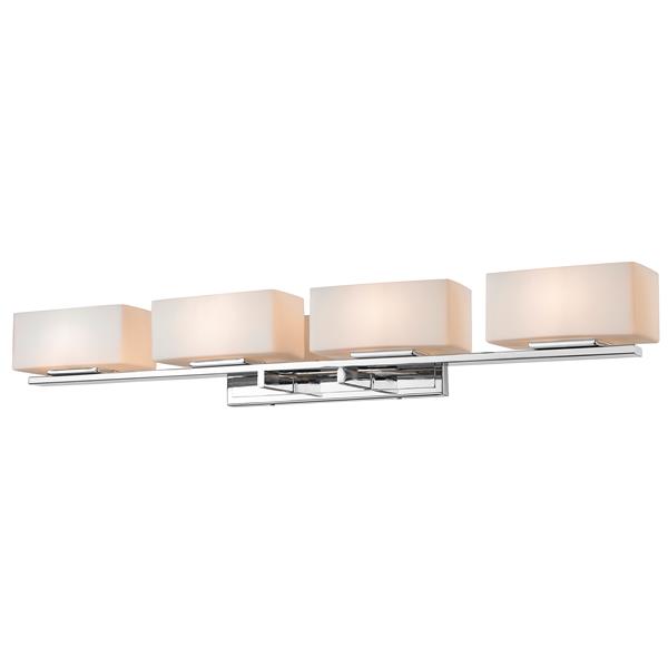 Z-lite Z-Lite Kaleb Bathroom LED Vanity Light - 4-Light - Chrome 3029-4V-CH-LED Z-lite Z-Lite Kaleb Bathroom LED Vanity Light - 4-Light - Chrome 3029-4V-CH-LED