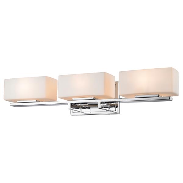 Z-lite Z-Lite Kaleb Bathroom LED Vanity Light - 3-Light - Chrome 3029-3V-CH-LED Z-lite Z-Lite Kaleb Bathroom LED Vanity Light - 3-Light - Chrome 3029-3V-CH-LED