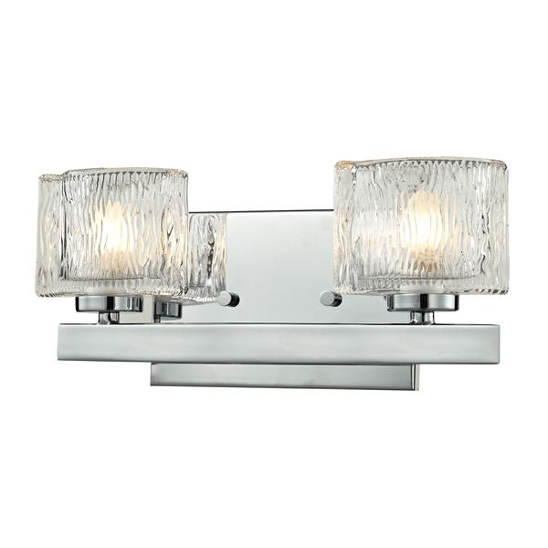 Z-lite Z-Lite Rai Bathroom LED Vanity Light - 2-Light - Chrome 3028-2V-LED Z-lite Z-Lite Rai Bathroom LED Vanity Light - 2-Light - Chrome 3028-2V-LED