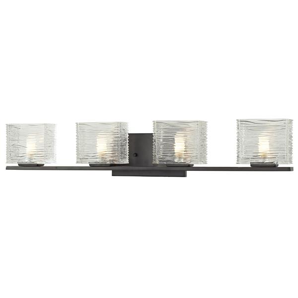 Z-lite Z-Lite Jaol Bathroom LED Vanity Light - 4-Light - Bronze 3026-4V-LED Z-lite Z-Lite Jaol Bathroom LED Vanity Light - 4-Light - Bronze 3026-4V-LED