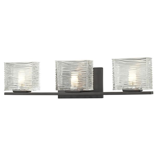 Z-lite Z-Lite Jaol Bathroom LED Vanity Light - 3-Light - Bronze 3026-3V-LED Z-lite Z-Lite Jaol Bathroom LED Vanity Light - 3-Light - Bronze 3026-3V-LED