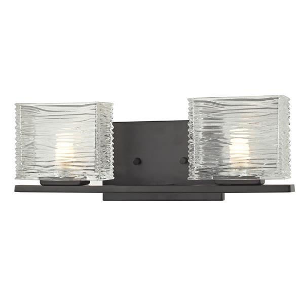 Z-lite Z-Lite Jaol Bathroom LED Vanity Light - 2-Light - Bronze 3026-2V-LED Z-lite Z-Lite Jaol Bathroom LED Vanity Light - 2-Light - Bronze 3026-2V-LED