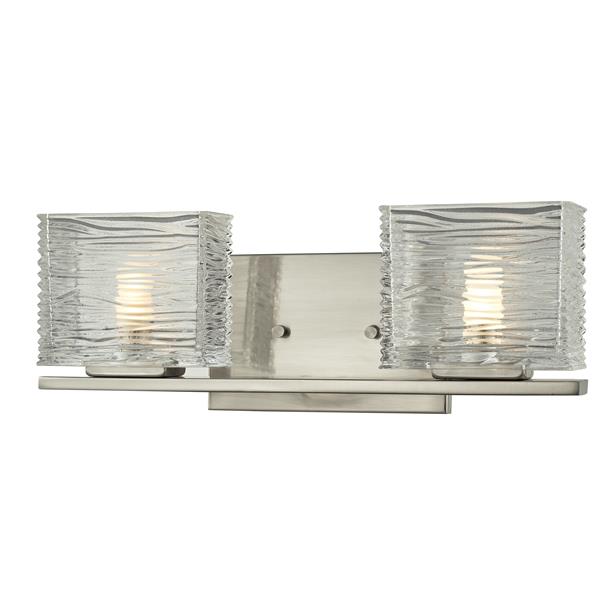 Z-lite Z-Lite Jaol Bathroom LED Vanity Light - 2-Light - Brushed Nickel 3024-2V-LED Z-lite Z-Lite Jaol Bathroom LED Vanity Light - 2-Light - Brushed Nickel 3024-2V-LED