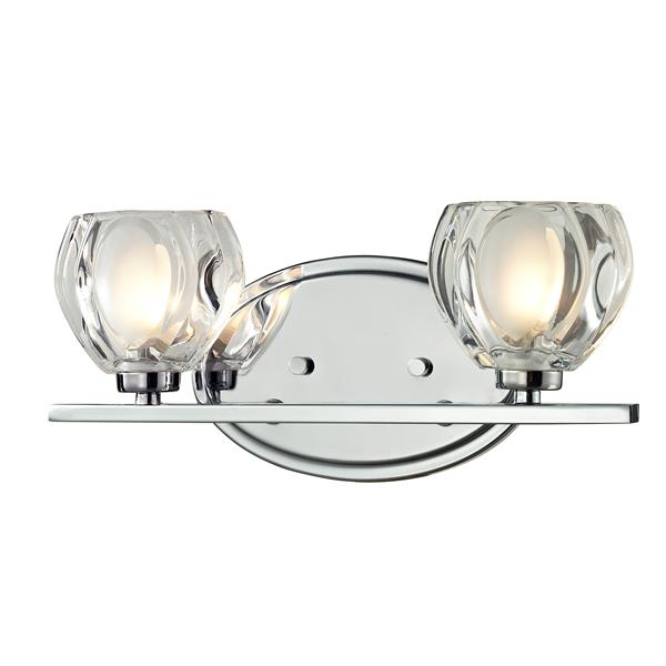 Z-lite Z-Lite Hale Bathroom LED Vanity Light - 2-Light - Chrome 3023-2V-LED Z-lite Z-Lite Hale Bathroom LED Vanity Light - 2-Light - Chrome 3023-2V-LED