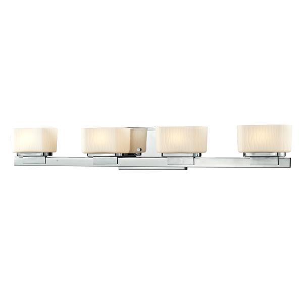Z-lite Z-Lite Gaia Bathroom LED Vanity Light - 4-Light - Chrome 3020-4V-LED Z-lite Z-Lite Gaia Bathroom LED Vanity Light - 4-Light - Chrome 3020-4V-LED