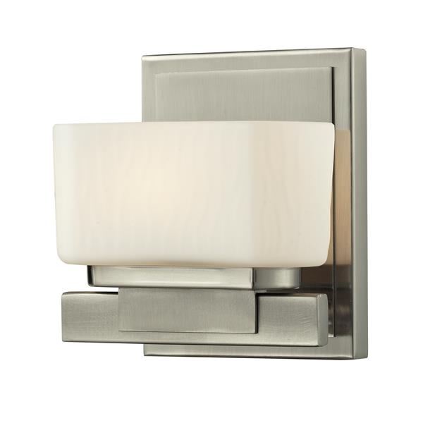 Z-lite Z-Lite Gaia Bathroom Vanity Light - 1-Light - Brushed Nickel 3019-1V Z-lite Z-Lite Gaia Bathroom Vanity Light - 1-Light - Brushed Nickel 3019-1V