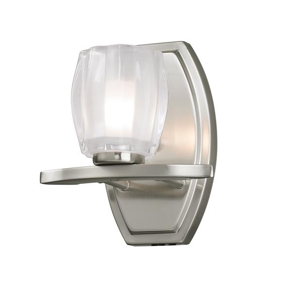 Z-lite Z-Lite Haan Bathroom Vanity Light - 1-Light - Brushed Nickel 3017-1V Z-lite Z-Lite Haan Bathroom Vanity Light - 1-Light - Brushed Nickel 3017-1V