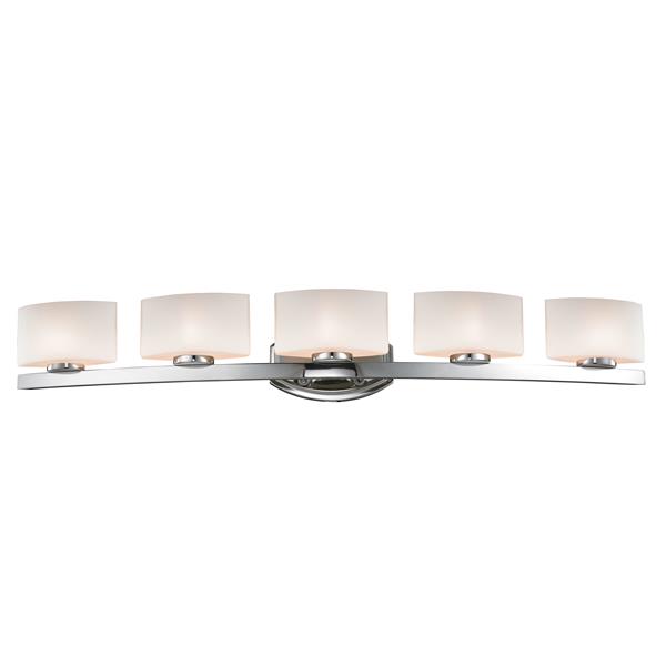 Z-lite Z-Lite Galati Bathroom LED Vanity Light - 5-Light - Chrome 3014-5V-LED Z-lite Z-Lite Galati Bathroom LED Vanity Light - 5-Light - Chrome 3014-5V-LED