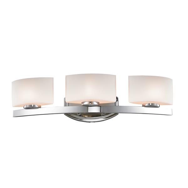 Z-lite Z-Lite Galati Bathroom LED Vanity Light - 3-Light - Chrome 3014-3V-LED Z-lite Z-Lite Galati Bathroom LED Vanity Light - 3-Light - Chrome 3014-3V-LED