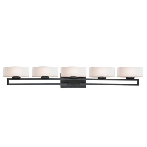 Z-lite Z-Lite Cetynia Bathroom Vanity Light - 5-Light - Bronze 3012-5V Z-lite Z-Lite Cetynia Bathroom Vanity Light - 5-Light - Bronze 3012-5V