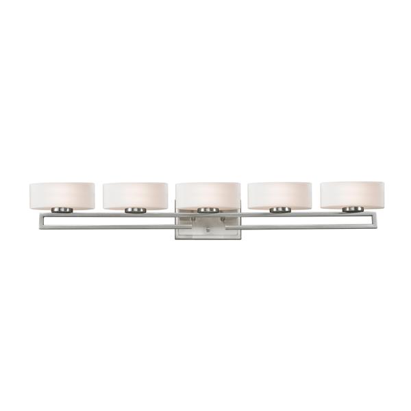 Z-lite Z-Lite Cetynia Bathroom LED Vanity Light - 5-Light - Brushed Nickel 3010-5V-LED Z-lite Z-Lite Cetynia Bathroom LED Vanity Light - 5-Light - Brushed Nickel 3010-5V-LED