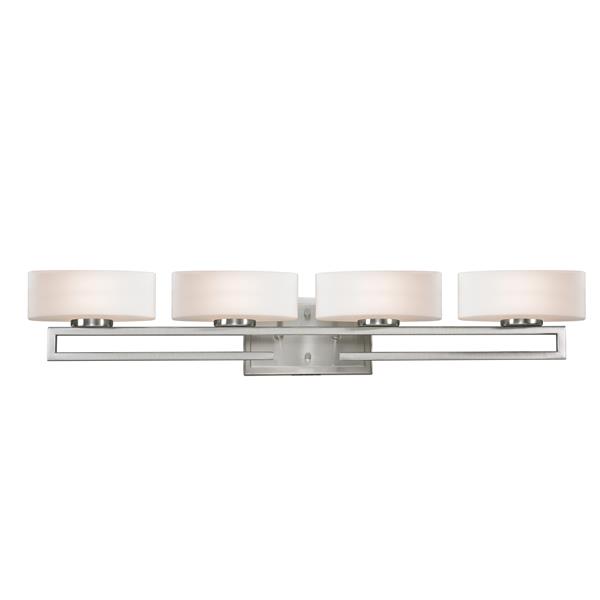 Z-lite Z-Lite Cetynia Bathroom LED Vanity Light - 4-Light - Brushed Nickel 3010-4V-LED Z-lite Z-Lite Cetynia Bathroom LED Vanity Light - 4-Light - Brushed Nickel 3010-4V-LED
