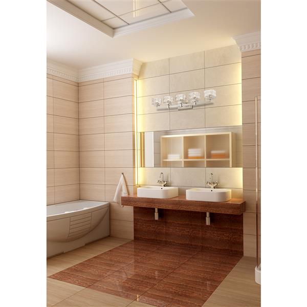 Z-Lite Rubicon Bathroom Vanity Light - 5-Light - Brushed Nickel