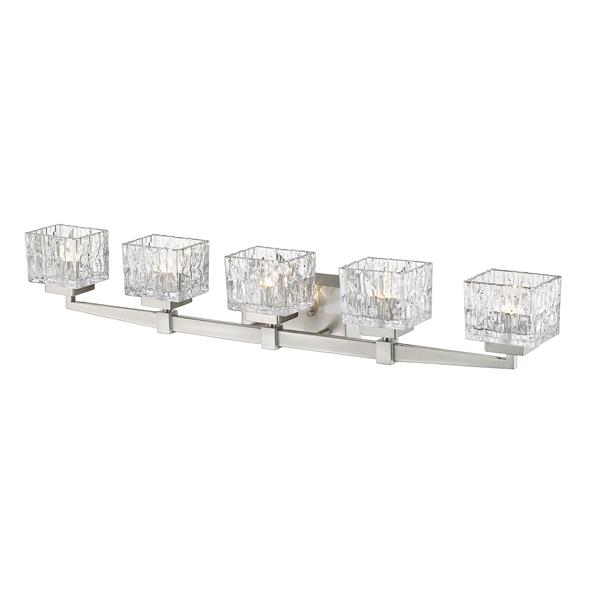 Z-Lite Rubicon Bathroom Vanity Light - 5-Light - Brushed Nickel