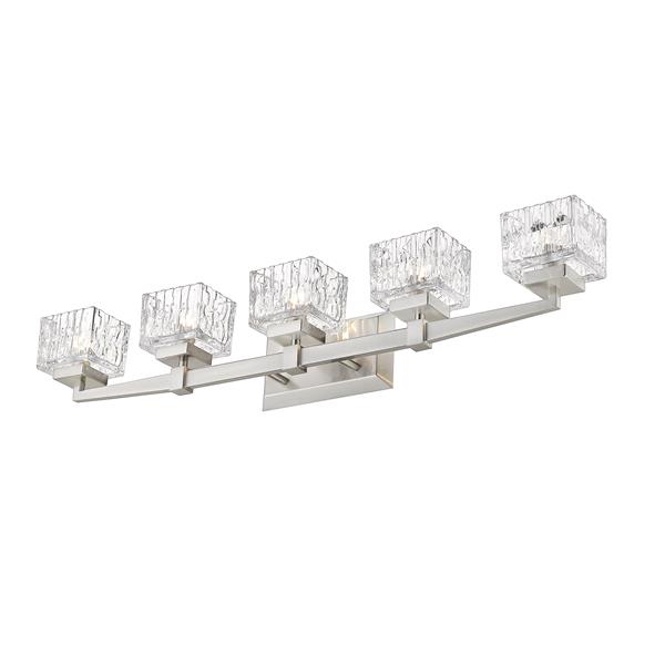 Z-Lite Rubicon Bathroom Vanity Light - 5-Light - Brushed Nickel