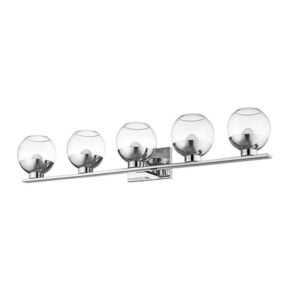 Applique pour salle de bain Osono, 5 lumières, chrome