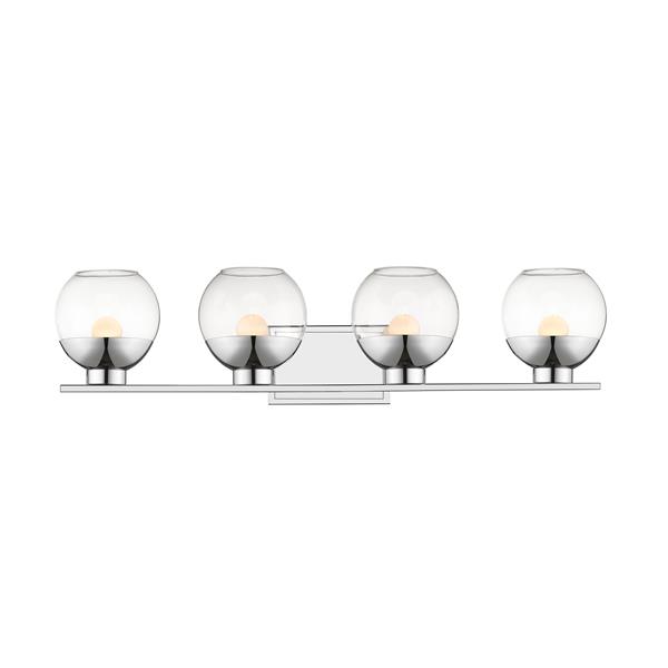 Z-Lite Osono Bathroom LED Vanity Light - 4-Light - Chrome