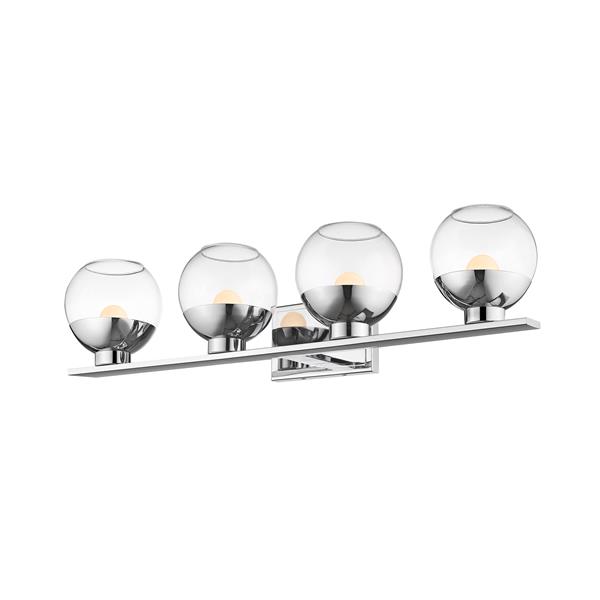 Z-Lite Osono Bathroom LED Vanity Light - 4-Light - Chrome