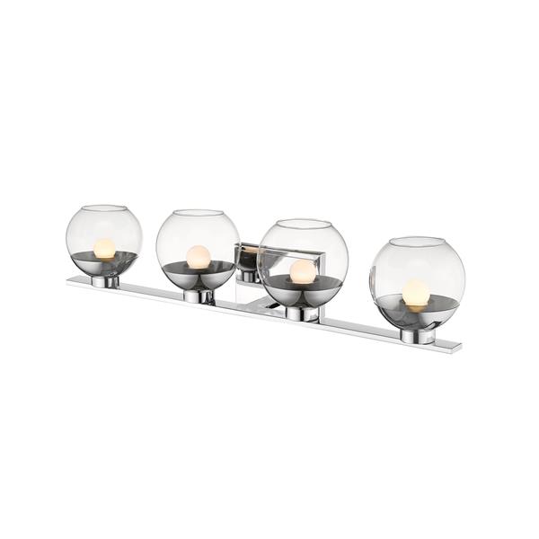 Z-Lite Osono Bathroom LED Vanity Light - 4-Light - Chrome
