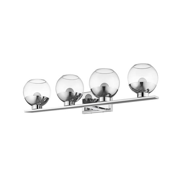 Z-Lite Osono Bathroom LED Vanity Light - 4-Light - Chrome