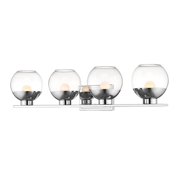 Z-lite Z-Lite Osono Bathroom LED Vanity Light - 4-Light - Chrome 1924-4V-CH-LED Z-lite Z-Lite Osono Bathroom LED Vanity Light - 4-Light - Chrome 1924-4V-CH-LED