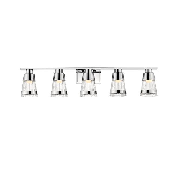 Z-Lite Ethos Bathroom LED Vanity Light - 5-Light - Chrome