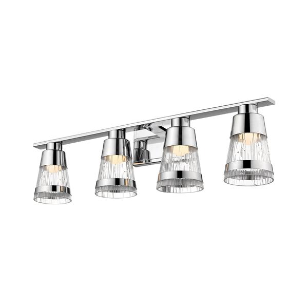 Z Lite Ethos Bathroom Led Vanity Light 4 Light Chrome Rona