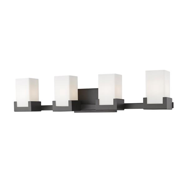 Z-lite Z-Lite Peak Bathroom LED Vanity Light - 4-Light - Bronze 1920-4V-BRZ-LED Z-lite Z-Lite Peak Bathroom LED Vanity Light - 4-Light - Bronze 1920-4V-BRZ-LED