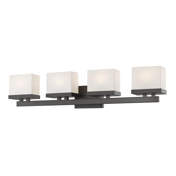 Z-lite Z-Lite Rivulet Bathroom LED Vanity Light - 4-Light - Bronze 1919-4V-BRZ-LED Z-lite Z-Lite Rivulet Bathroom LED Vanity Light - 4-Light - Bronze 1919-4V-BRZ-LED