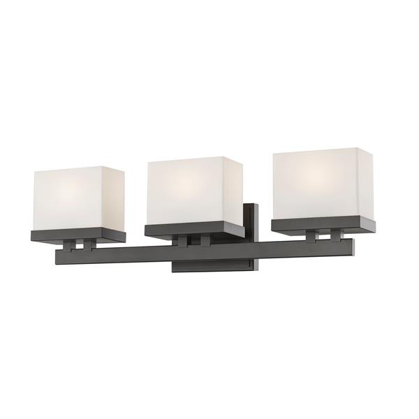 Z-lite Z-Lite Rivulet Bathroom LED Vanity Light - 3-Light - Bronze 1919-3V-BRZ-LED Z-lite Z-Lite Rivulet Bathroom LED Vanity Light - 3-Light - Bronze 1919-3V-BRZ-LED
