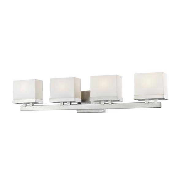 Z-lite Z-Lite Rivulet Bathroom LED Vanity Light - 4-Light - Brushed Nickel 1919-4V-BN-LED Z-lite Z-Lite Rivulet Bathroom LED Vanity Light - 4-Light - Brushed Nickel 1919-4V-BN-LED