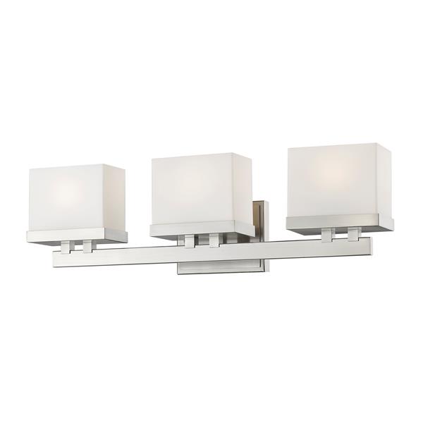 Z-lite Z-Lite Rivulet Bathroom LED Vanity Light - 3-Light - Brushed Nickel 1919-3V-BN-LED Z-lite Z-Lite Rivulet Bathroom LED Vanity Light - 3-Light - Brushed Nickel 1919-3V-BN-LED