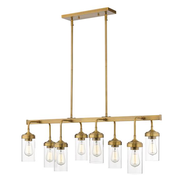 Z-Lite Calliope 8-Light Pendant - 40-in - Foundry Brass 617