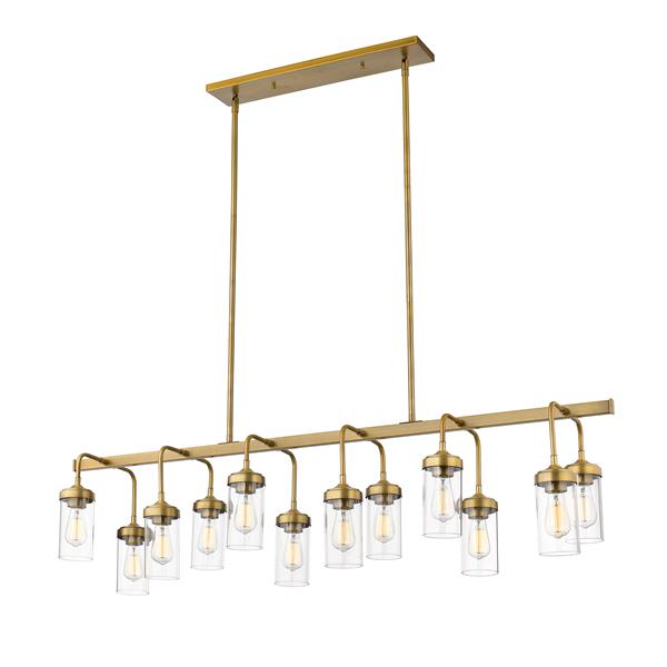 レンページ Z-Lite Calliope 12-Light Pendant - 60-in - Foundry Brass 617