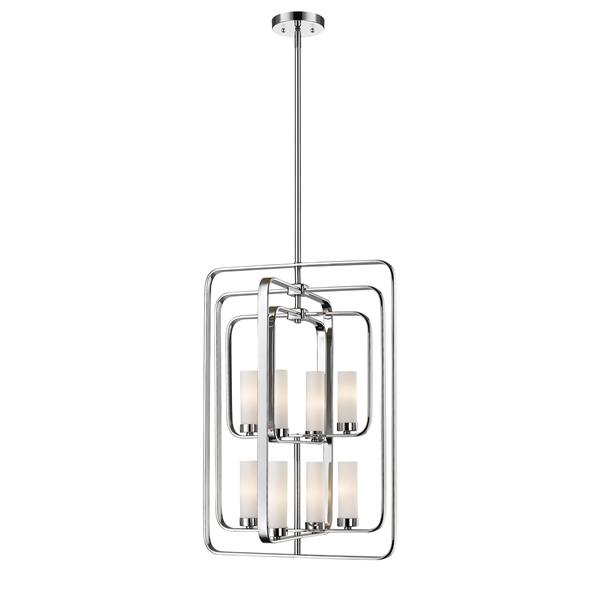 Z-Lite Aideen 8-Light Pendant - 19.75-in  - Chrome
